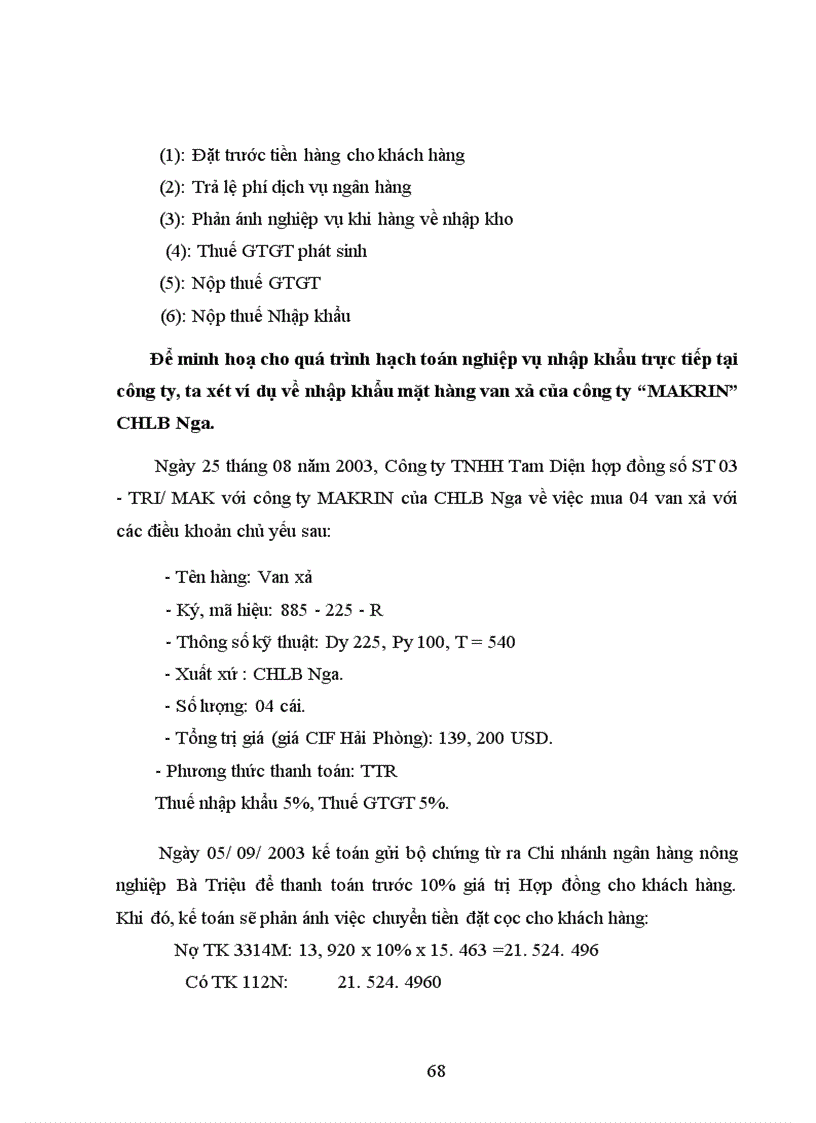 image for page Hoàn thiên công tác kế toán nhập khẩu hàng hoá tại Công ty TNHH Tam Diện (Tritagon Co.,Ltd,)
