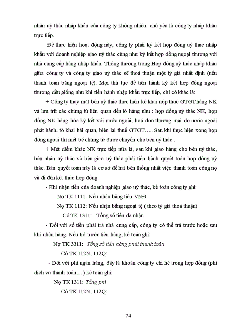 image for page Hoàn thiên công tác kế toán nhập khẩu hàng hoá tại Công ty TNHH Tam Diện (Tritagon Co.,Ltd,)