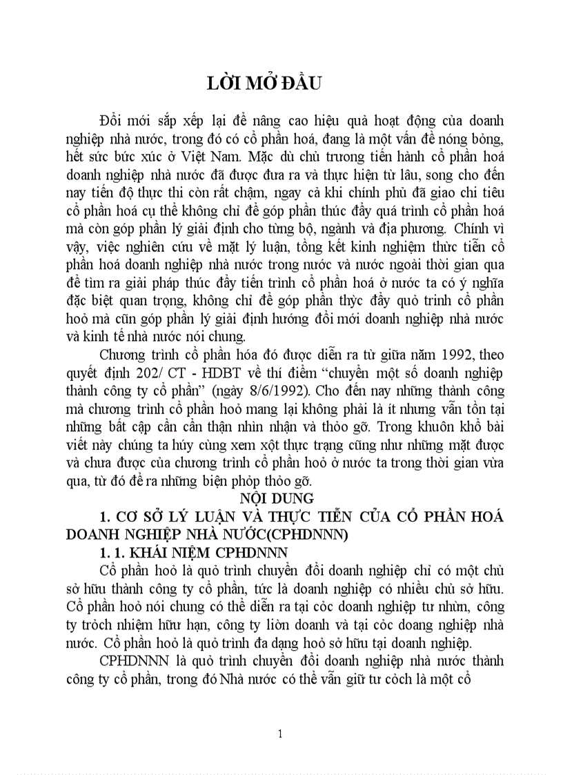 image for page Tính tất yếu của việc cổ phần hoá doanh nghiệp nhà nước