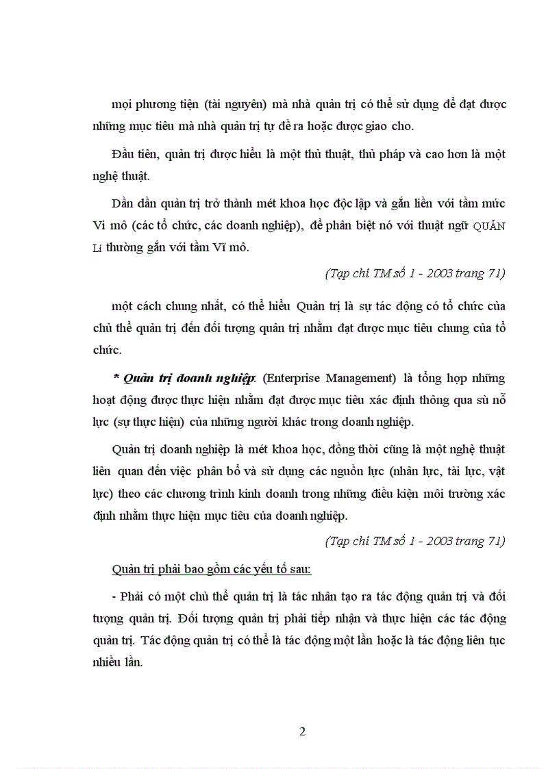 image for page Những vấn đề chung về quản trị doanh nghiệp