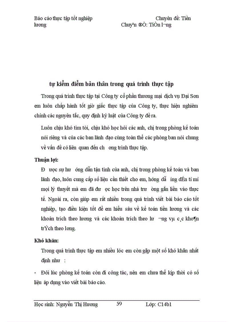 image for page Kế toán tiền lương và các khoản trích theo lương tại Công ty cổ phần Thương Mại và dịch vụ Đại Sơn