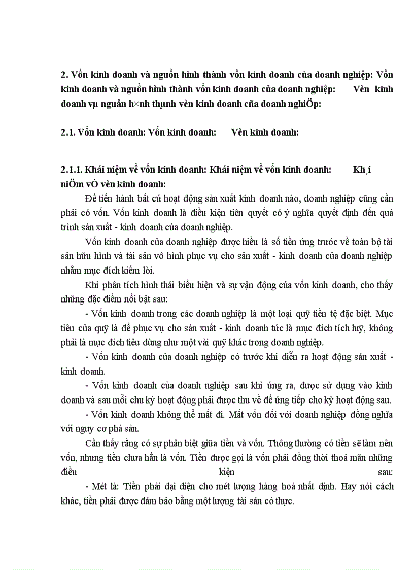 image for page Vốn kinh doanh và những biện pháp nâng cao hiệu quả sử dụng vốn kinh doanh ở xí nghiệp in trực thuộc NXB Lao động xã hội.