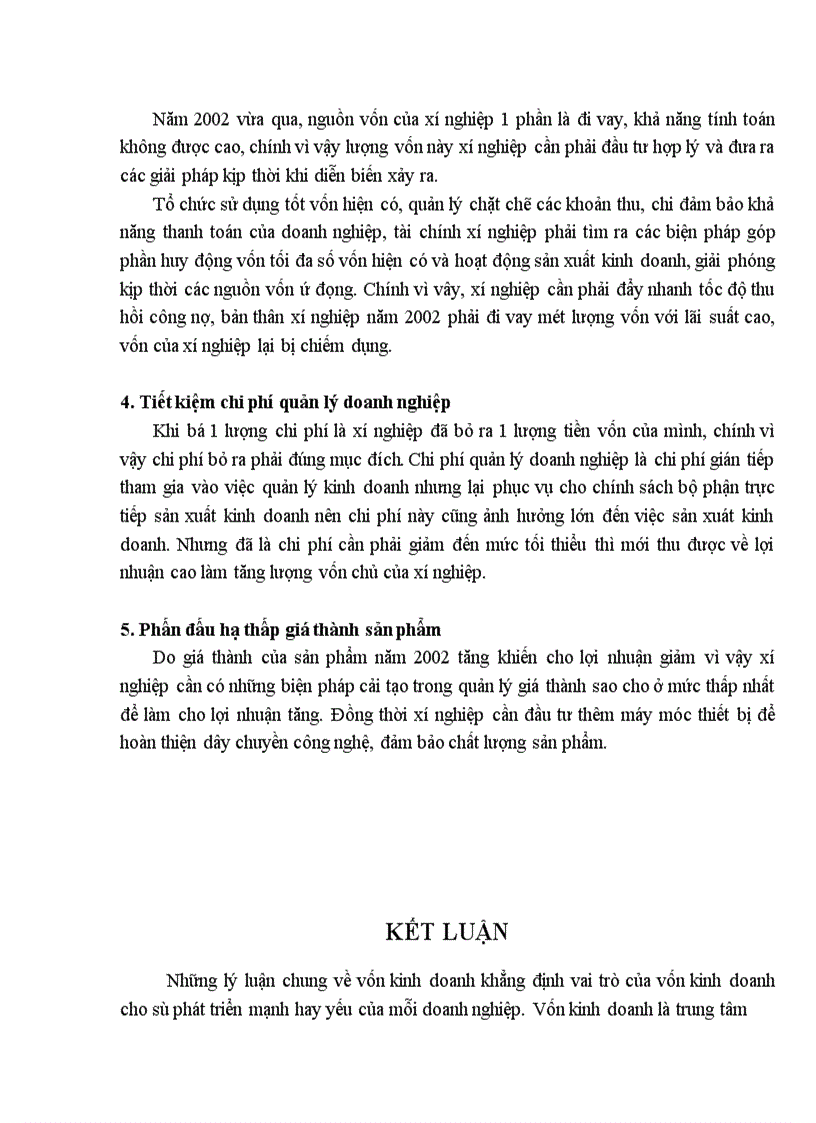 image for page Vốn kinh doanh và những biện pháp nâng cao hiệu quả sử dụng vốn kinh doanh ở xí nghiệp in trực thuộc NXB Lao động xã hội.