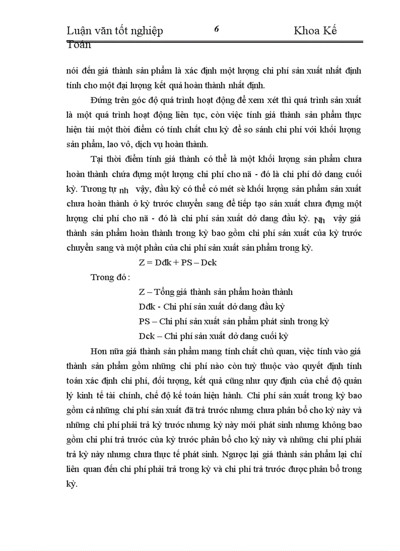 image for page Hoàn thiện kế toán chi phí sản xuất và tính giá thành sản phẩm tại Công Ty Cổ Phần Liên Sơn Lào Cai