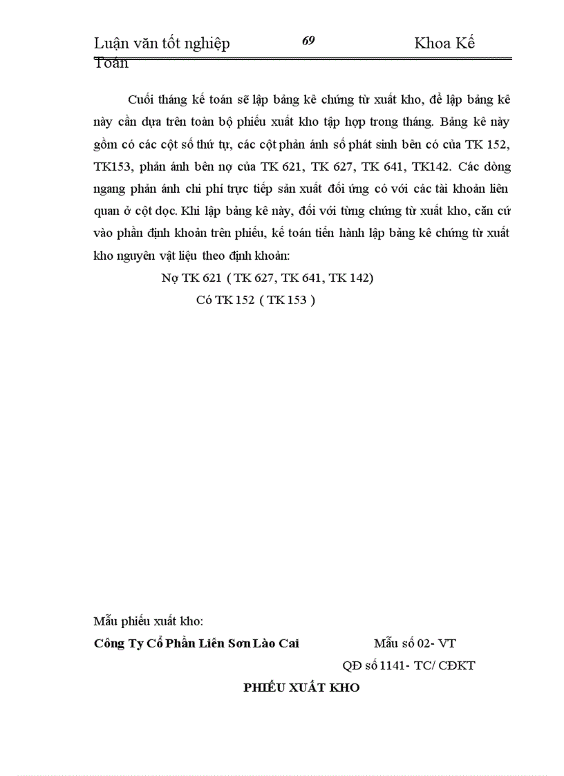 image for page Hoàn thiện kế toán chi phí sản xuất và tính giá thành sản phẩm tại Công Ty Cổ Phần Liên Sơn Lào Cai
