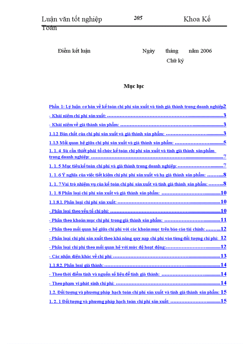 image for page Hoàn thiện kế toán chi phí sản xuất và tính giá thành sản phẩm tại Công Ty Cổ Phần Liên Sơn Lào Cai