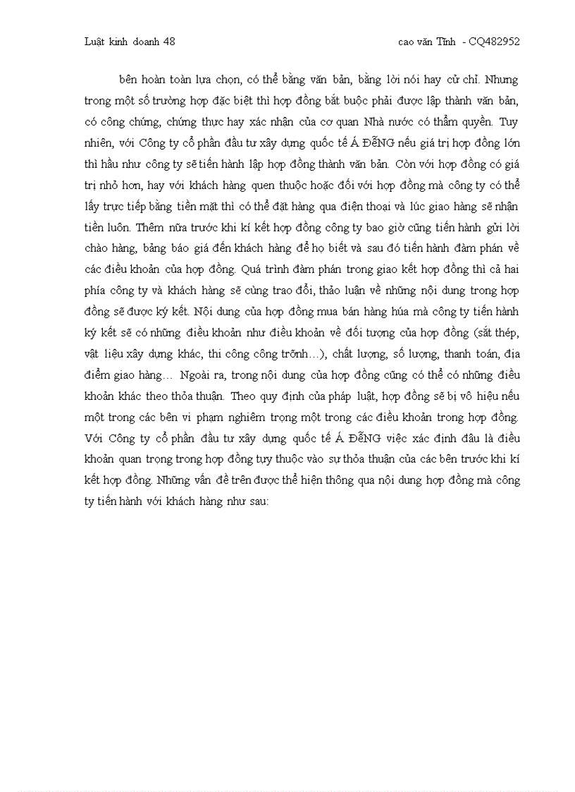 image for page Áp dụng pháp luật hợp đồng mua bán hàng hóa tại công ty cổ phần đầu tư xây dựng quốc tế á đông