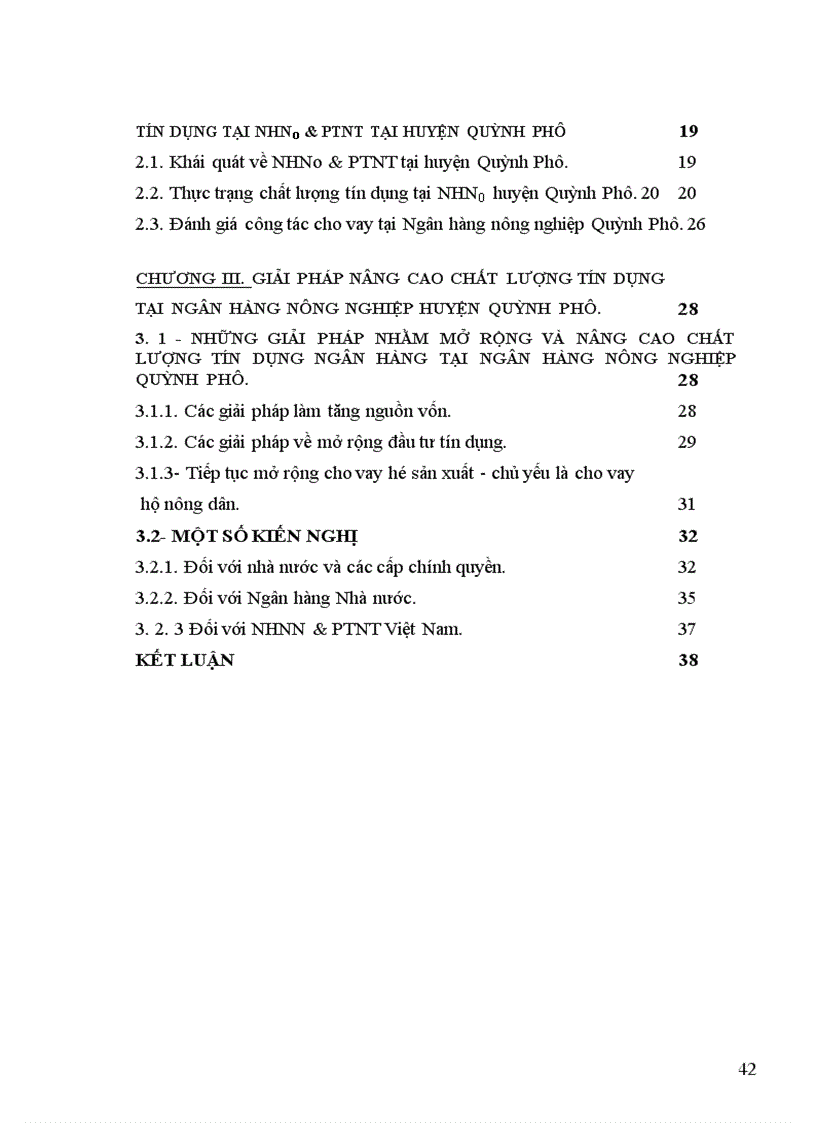 image for page Giải pháp nâng cao chất lượng tín dụng Ngân hàng tại chi nhánh Ngân hàng nông nghiệp huyện Quỳnh Phụ tỉnh Thái Bình