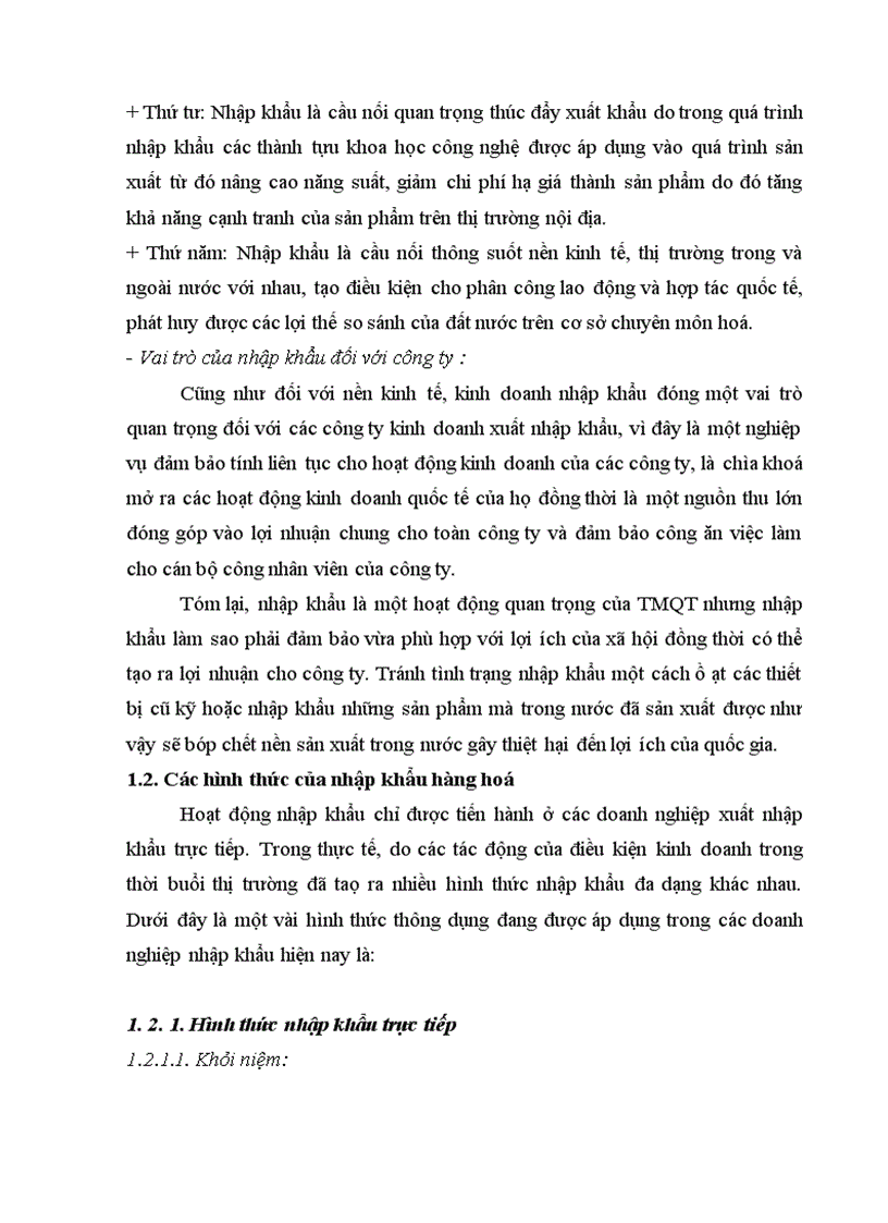 image for page Hoạt động nhập khẩu của Công ty Tiếp Thị Truyền Thông. Thực trạng và giải pháp