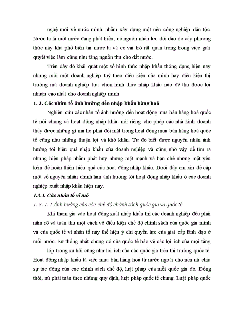 image for page Hoạt động nhập khẩu của Công ty Tiếp Thị Truyền Thông. Thực trạng và giải pháp