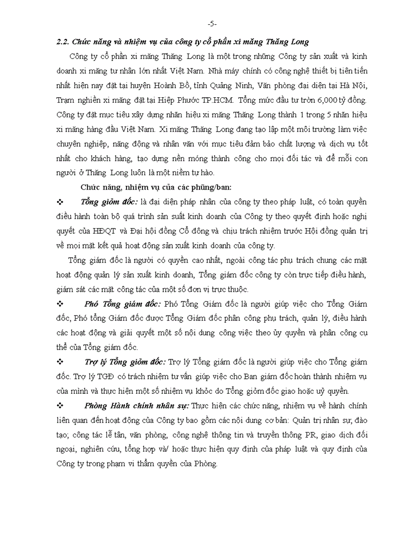 image for page Cải tiến công tác phân tích công việc tại Công ty cổ phần xi măng Thăng Long