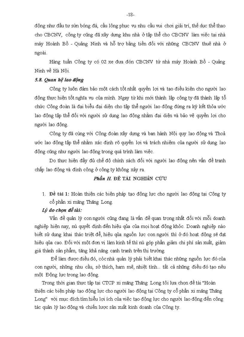 image for page Cải tiến công tác phân tích công việc tại Công ty cổ phần xi măng Thăng Long
