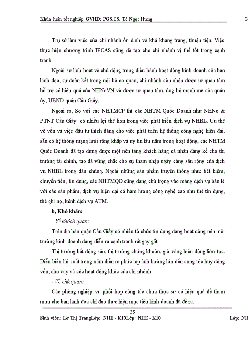 image for page Dịch vụ ngân hàng bán lẻ tại NHNo& PTNT chi nhánh Cầu Giấy thực trạng và giải pháp