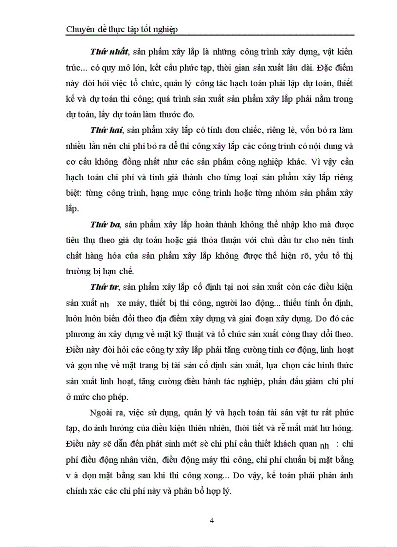 image for page Hoàn thiện hạch tóan chi phí sản xuất và tính giá thành sản phẩm trong công ty Cơ khí và Xây lắp số 7