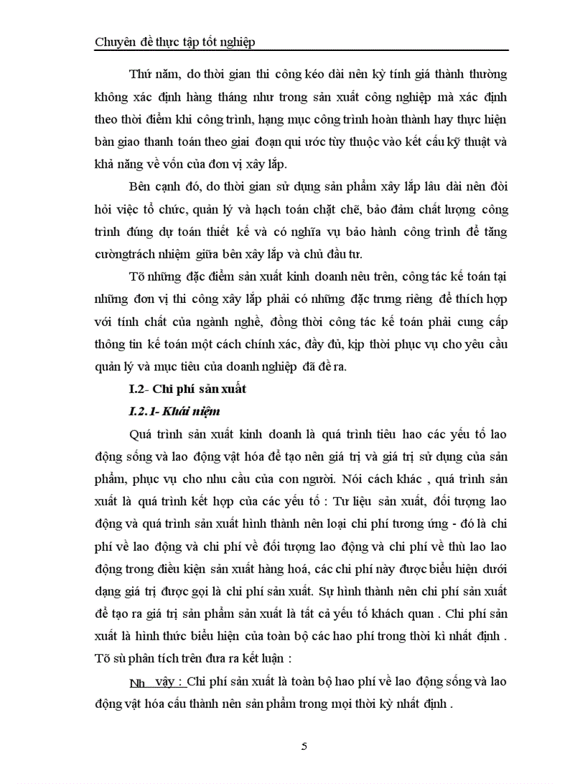 image for page Hoàn thiện hạch tóan chi phí sản xuất và tính giá thành sản phẩm trong công ty Cơ khí và Xây lắp số 7