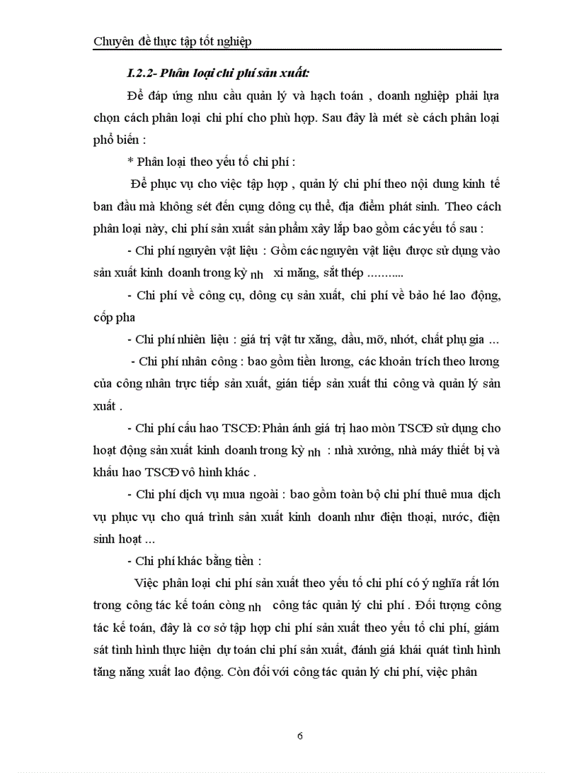 image for page Hoàn thiện hạch tóan chi phí sản xuất và tính giá thành sản phẩm trong công ty Cơ khí và Xây lắp số 7