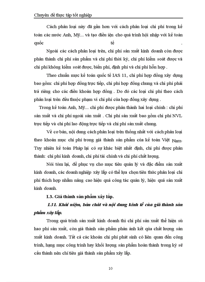 image for page Hoàn thiện hạch tóan chi phí sản xuất và tính giá thành sản phẩm trong công ty Cơ khí và Xây lắp số 7