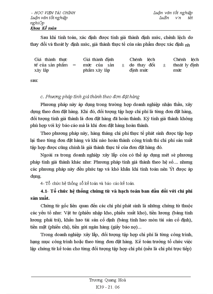 image for page Tổ chức công tác kế toán tập hợp chi phí và tính giá thành sản phẩm xây lắp tại công ty xây dựng 99