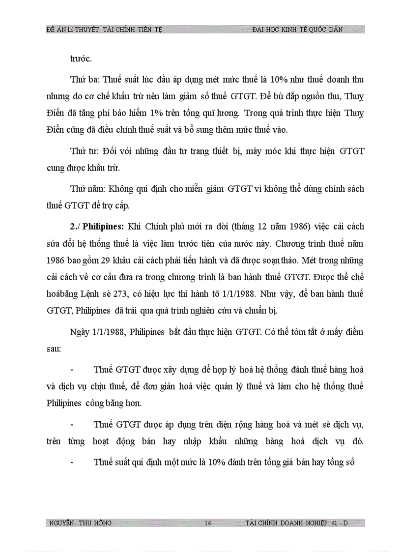 image for page Thuế Gía trị gia tăng