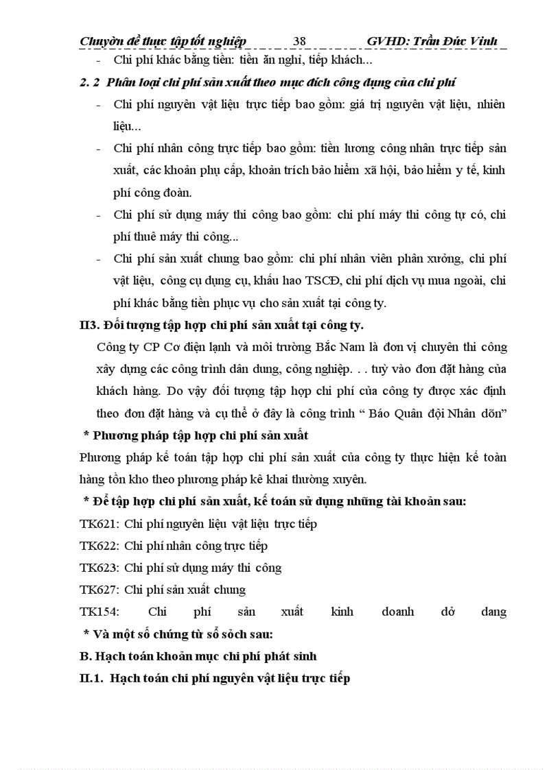 image for page Hoàn thiện hạch toán chi phí sản xuất và tính giá thành sản phẩm tại Công ty Cổ phần cơ điện lạnh và môi trường Bắc Nam