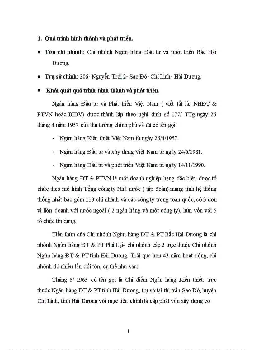 image for page Nâng cao chất lượng tín dụng tại Ngân hàng BIDV- chi nhánh Bắc Hải Dương