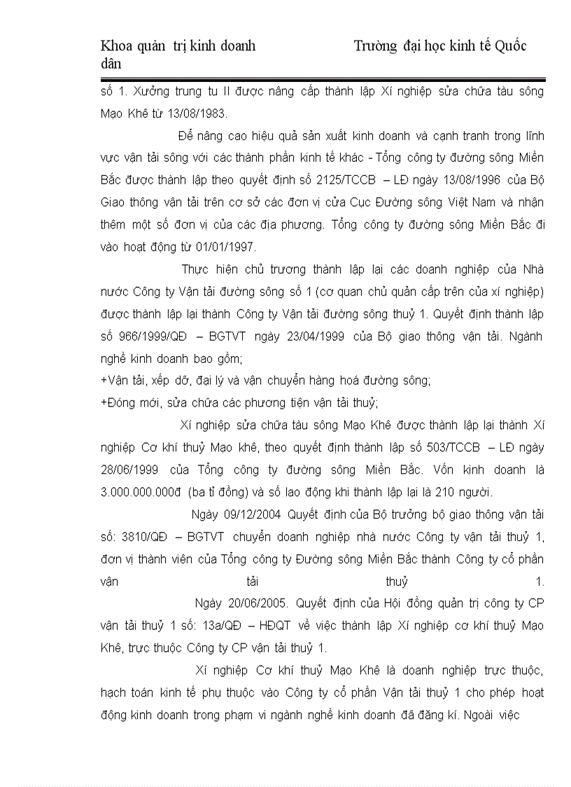 image for page Nâng cao hiệu quả kinh doanh của xí nghiệp cơ khí thuỷ Mạo Khê
