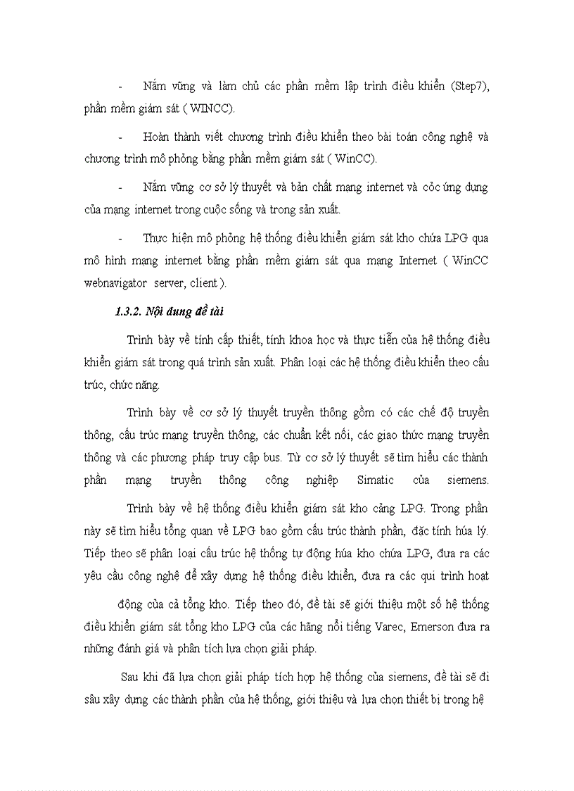 image for page Giải pháp xây dựng một hệ SCADA diện rộng trên cơ sở hệ thống mạng SIMATIC của Siemens, đồng thời áp dụng cụ thể cho các kho chứa LPG