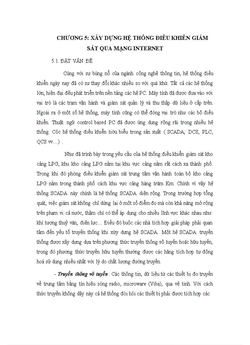 image for page Giải pháp xây dựng một hệ SCADA diện rộng trên cơ sở hệ thống mạng SIMATIC của Siemens, đồng thời áp dụng cụ thể cho các kho chứa LPG