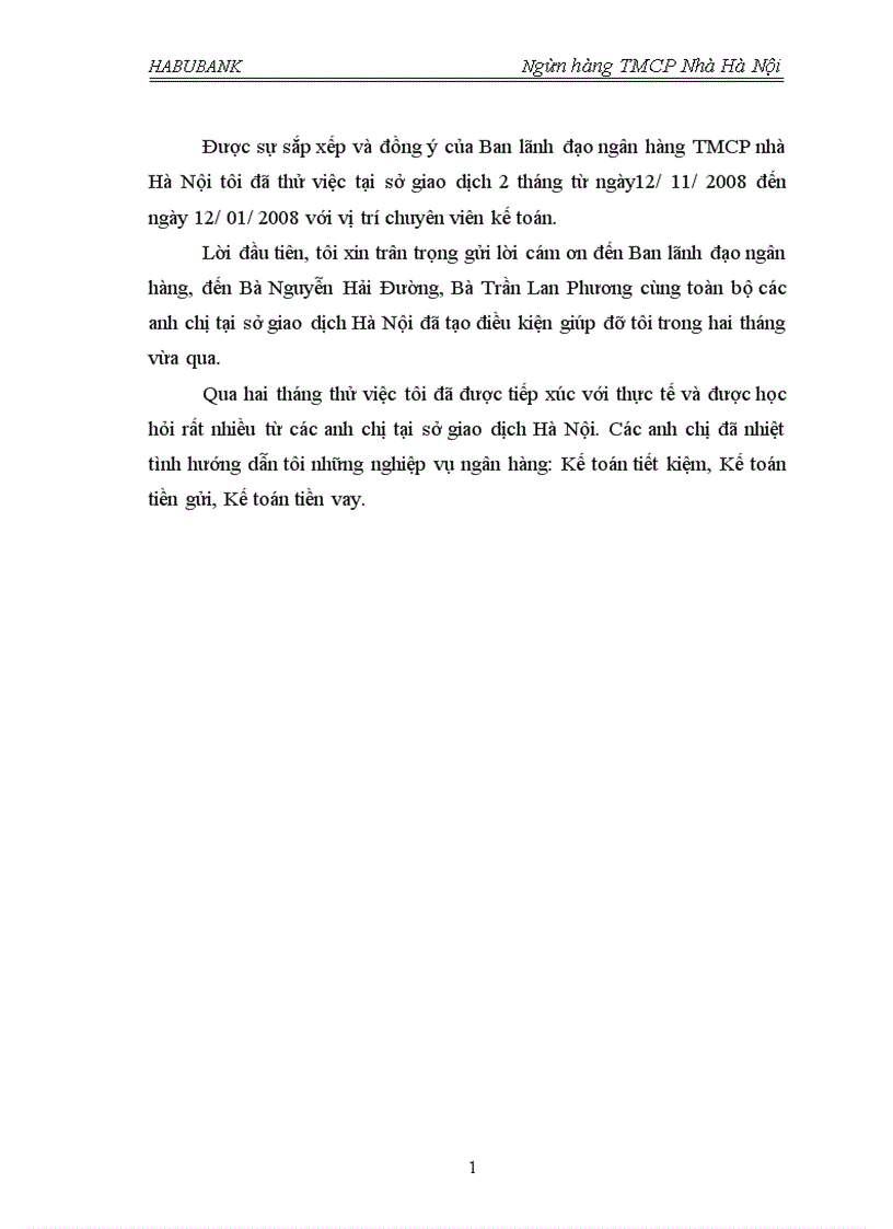 image for page Báo cáo thử việc tại Ngân hàng TMCP Nhà Hà Nội