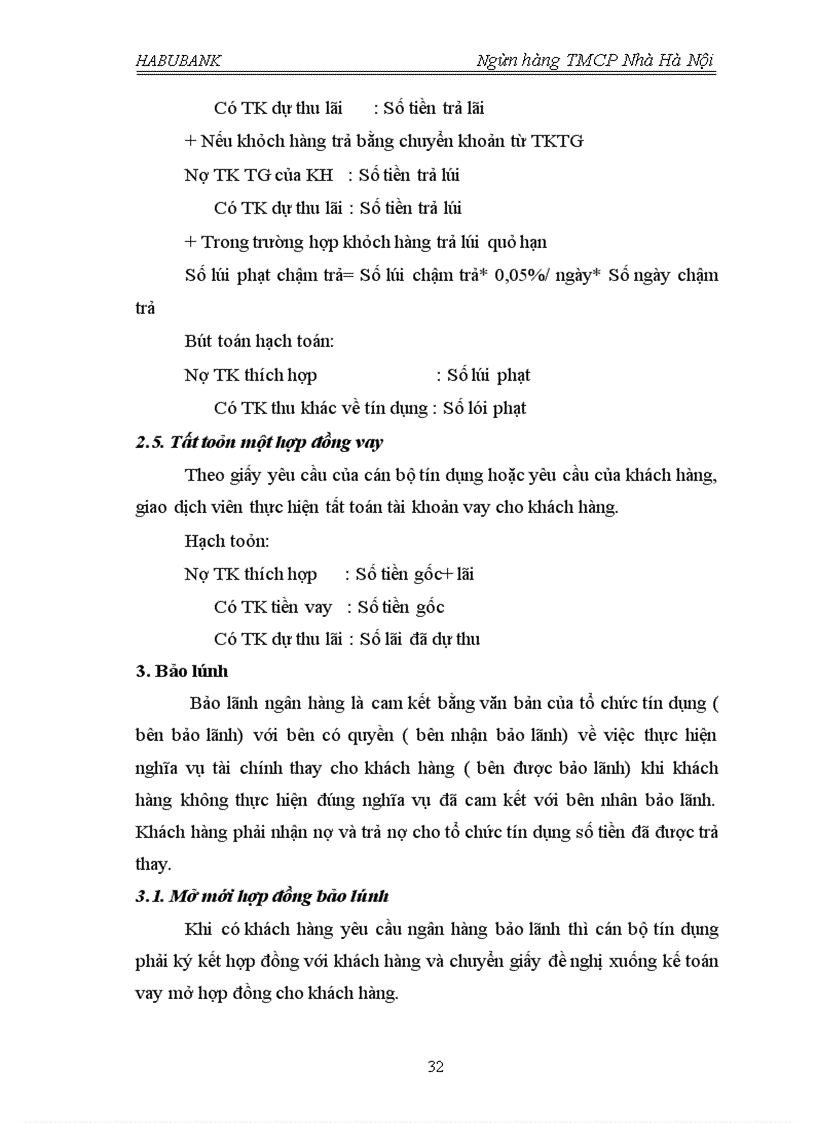 image for page Báo cáo thử việc tại Ngân hàng TMCP Nhà Hà Nội