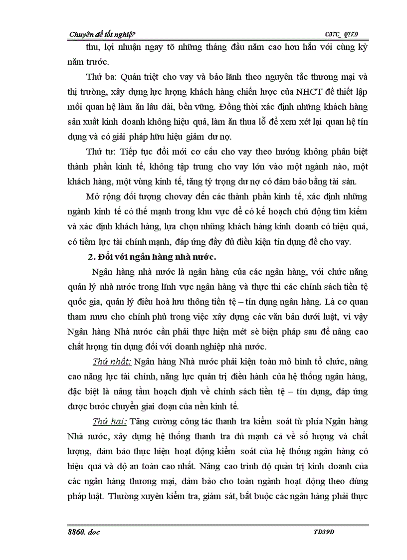 image for page Giải pháp nâng cao chất lượng tín dụng đối với doanh nghiệp nhà nước tại Sở giao dịch I Ngân hàng Công thương Việt Nam