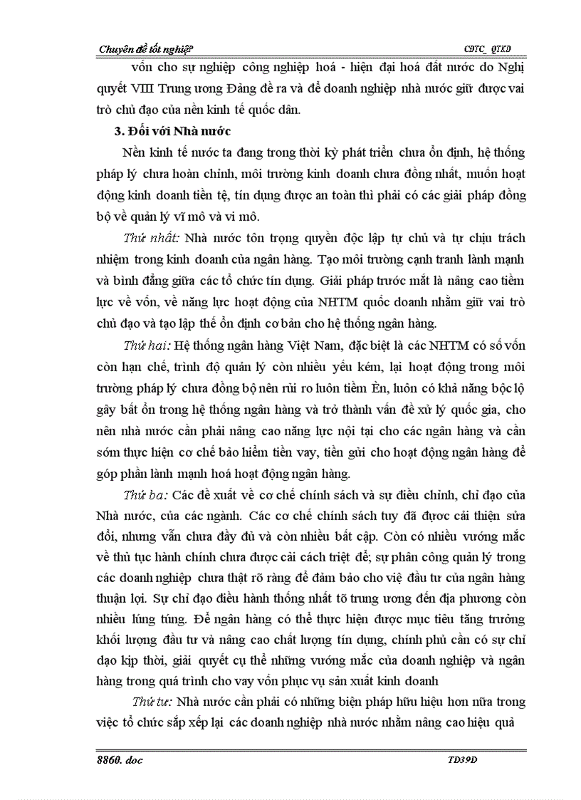 image for page Giải pháp nâng cao chất lượng tín dụng đối với doanh nghiệp nhà nước tại Sở giao dịch I Ngân hàng Công thương Việt Nam