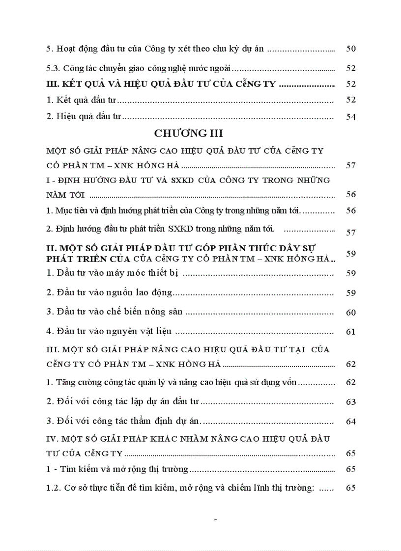 image for page Nâng cao hiệu quả hoạt động đầu tư phát triển tại công ty cổ phần Thương Mại - Xuất Nhập Khẩu Hồng Hà.