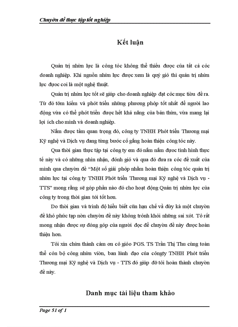 image for page Một số giải pháp nhằm hoàn thiện công tác quản trị nhân lực tại công ty trách nhiệm hữu hạn Phát triển Thương mại Kỹ nghệ và Dịch vụ - TTS