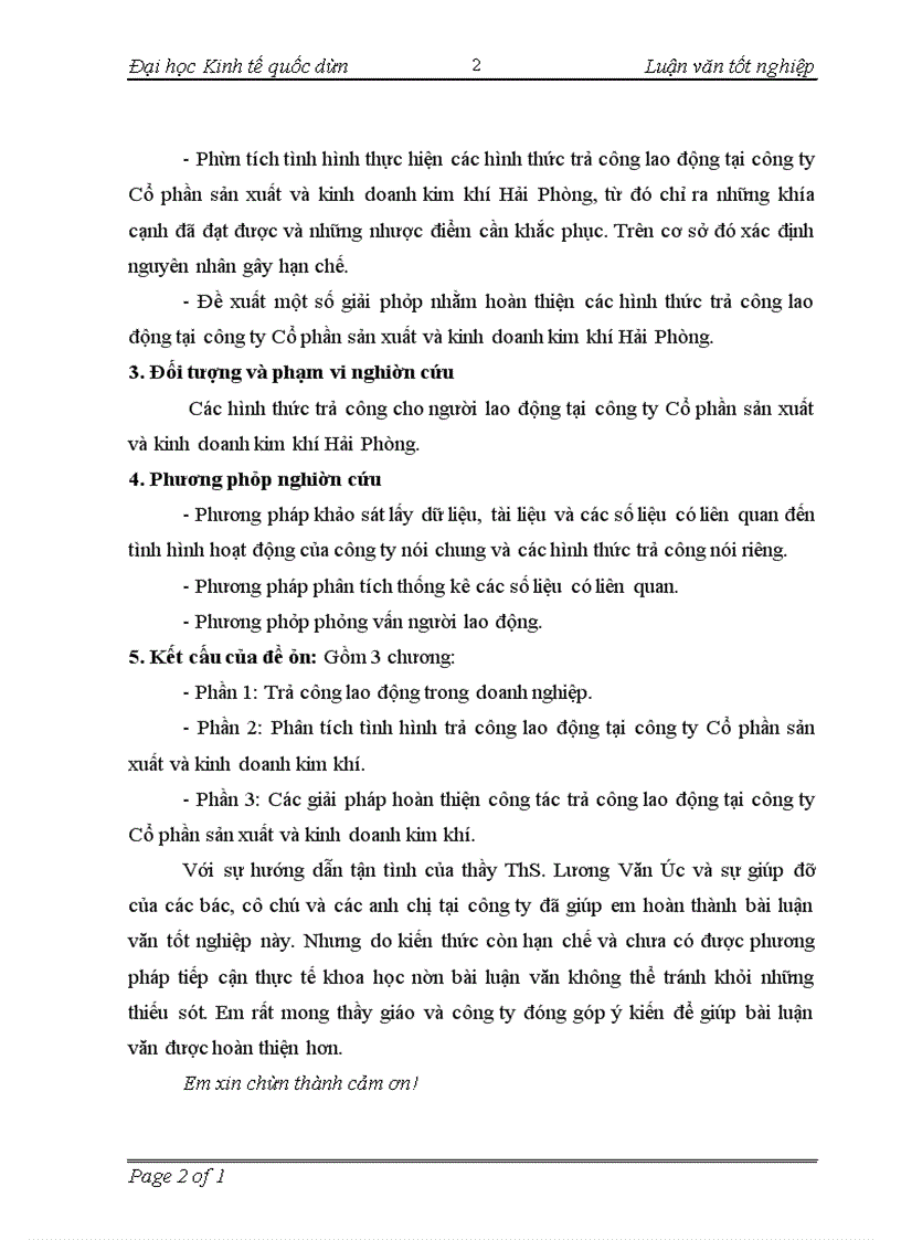 image for page Hoàn thiện các hình thức trả công lao động tại công ty Cổ phần sản xuất và kinh doanh kim khí Hải Phòng