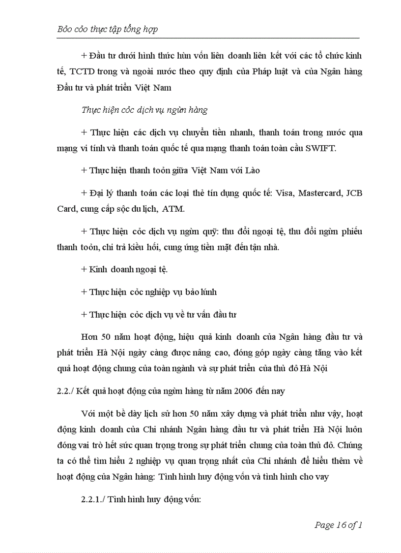 image for page Đánh giá chung những thuận lợi và khó khăn của ngân hàng đầu tư và phát triển Hà Nội