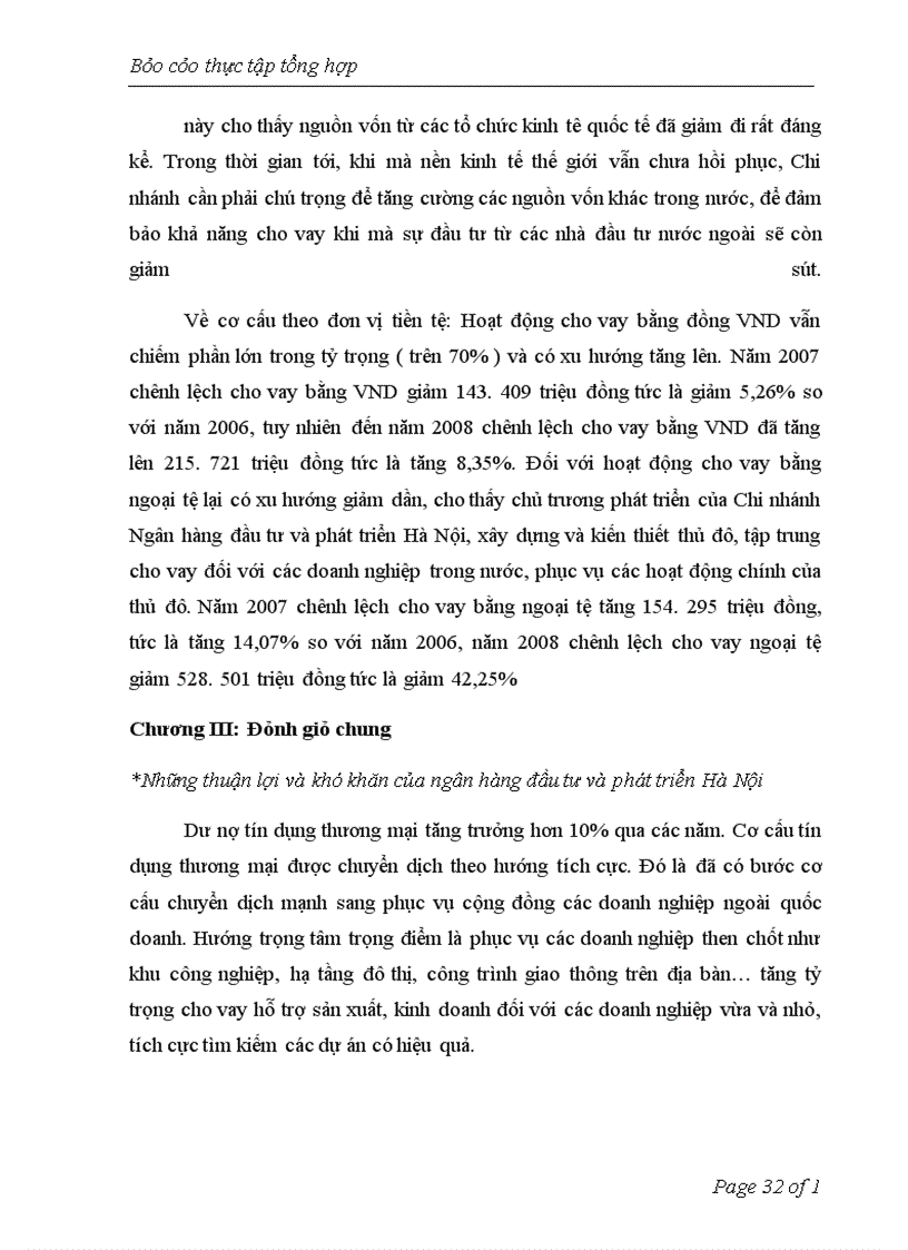 image for page Đánh giá chung những thuận lợi và khó khăn của ngân hàng đầu tư và phát triển Hà Nội