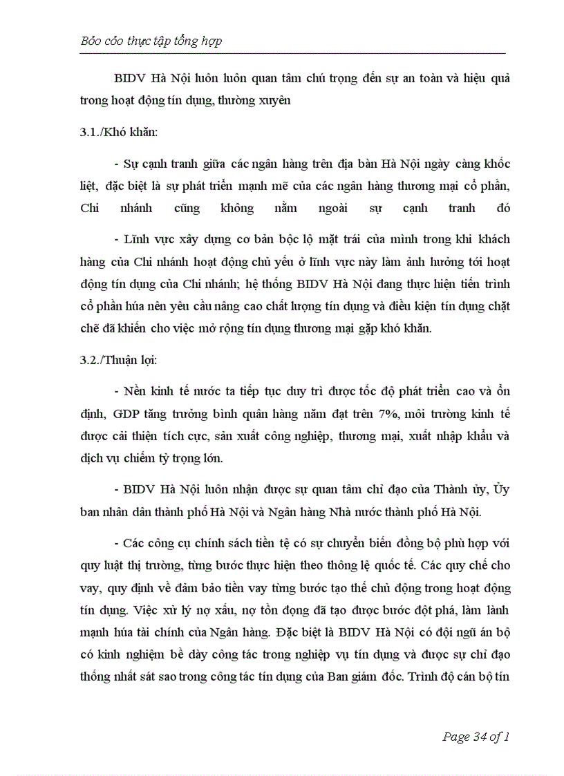 image for page Đánh giá chung những thuận lợi và khó khăn của ngân hàng đầu tư và phát triển Hà Nội