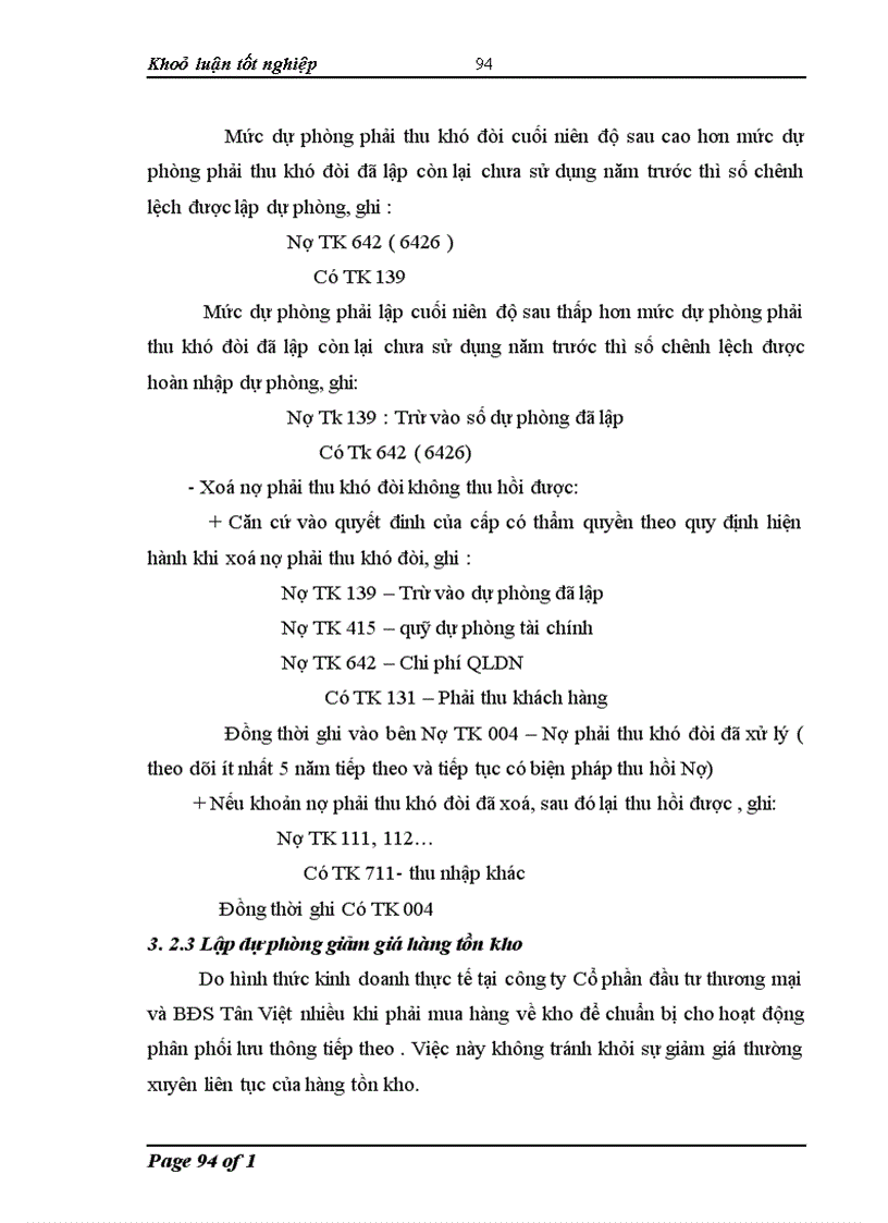 image for page Hoàn thiện kế toán tiêu thụ hàng hoá và xác định kết quả tiêu thụ hàng hoá trong công ty CP đầu tư thương mại và BĐS Tân Việt