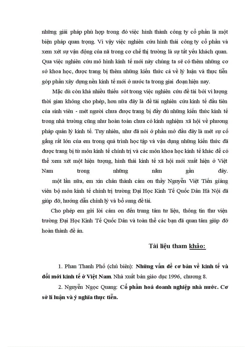 image for page Những giải pháp cơ bản nhằm đẩy nhanh quá trình phát triển các công ty cổ phần trong nền kinh tế Việt Nam hiện nay.