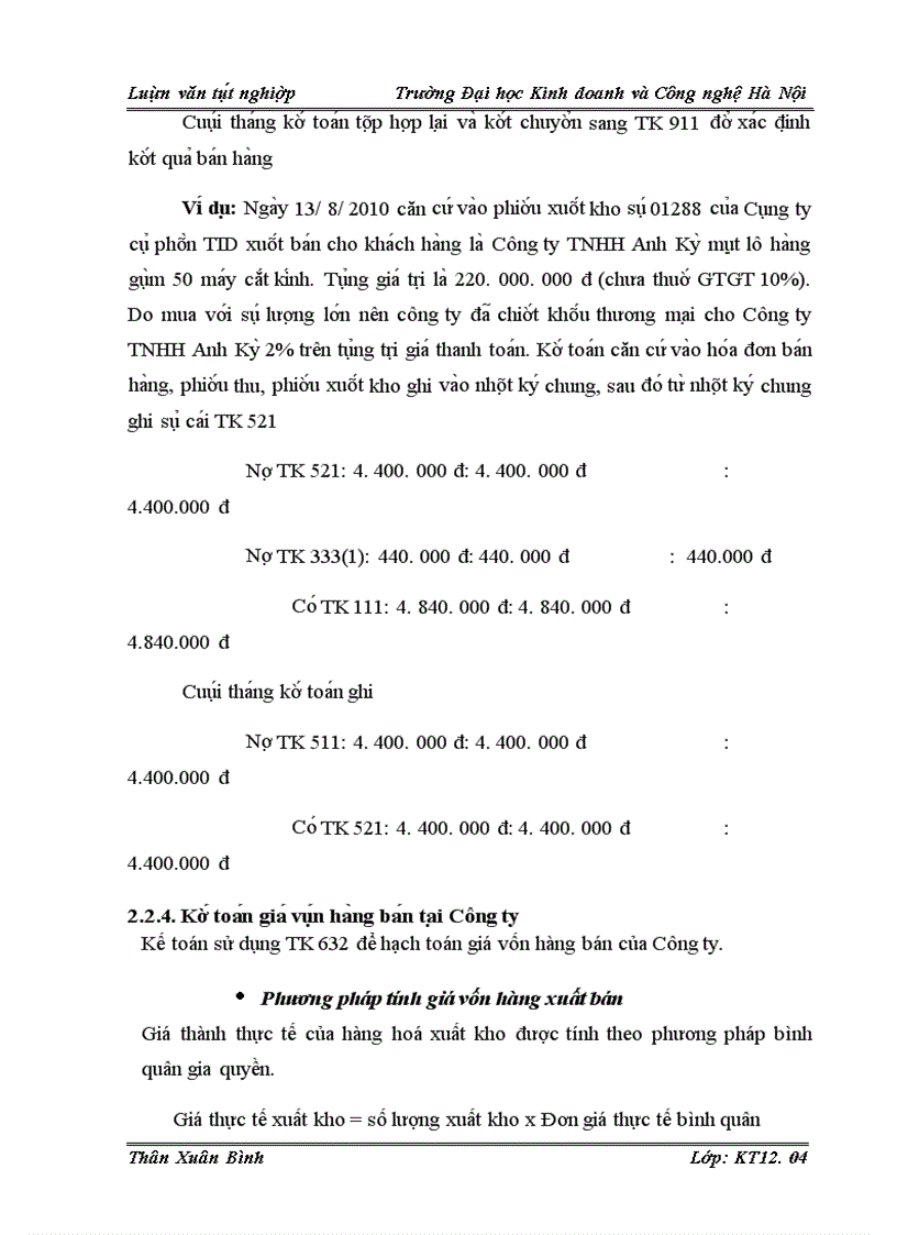 image for page Kế toán bán hàng và xác định kết quả bán hàng tại Công ty Cổ phần TID