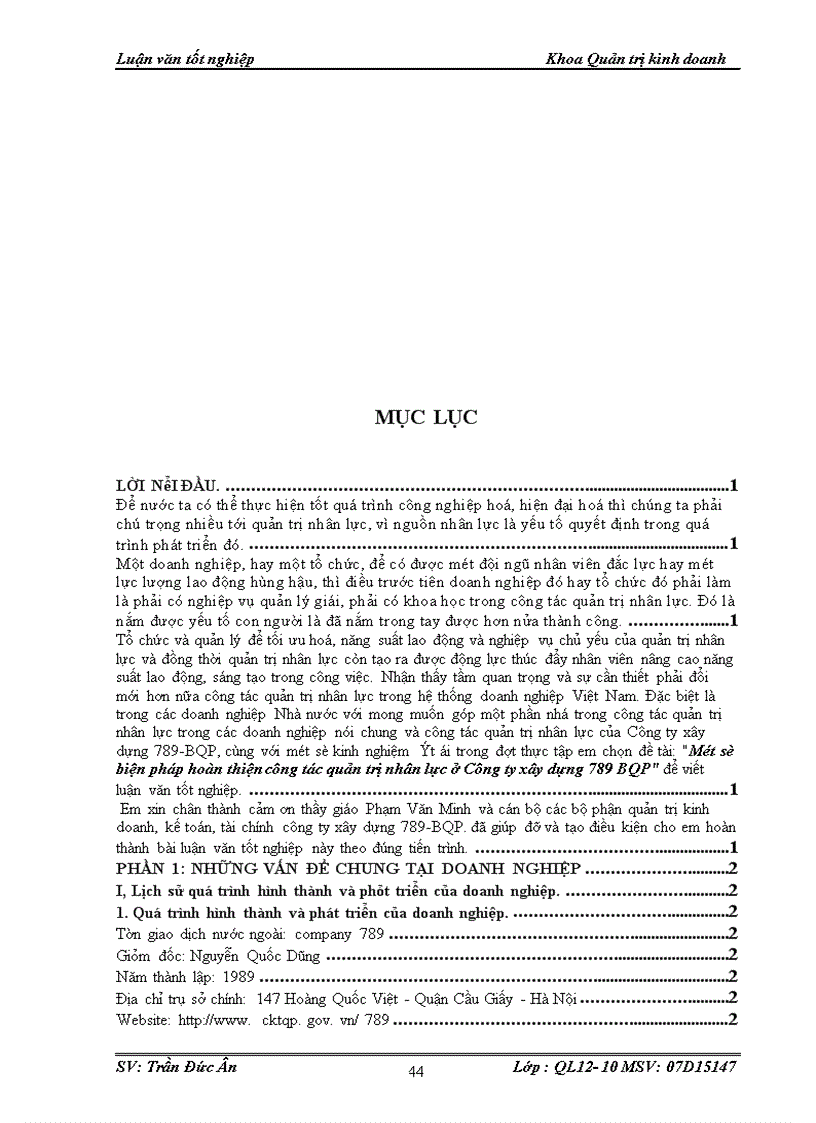 image for page Một số biện pháp hoàn thiện công tác quản trị nhân lực ở Công ty xây dựng 789 BQP