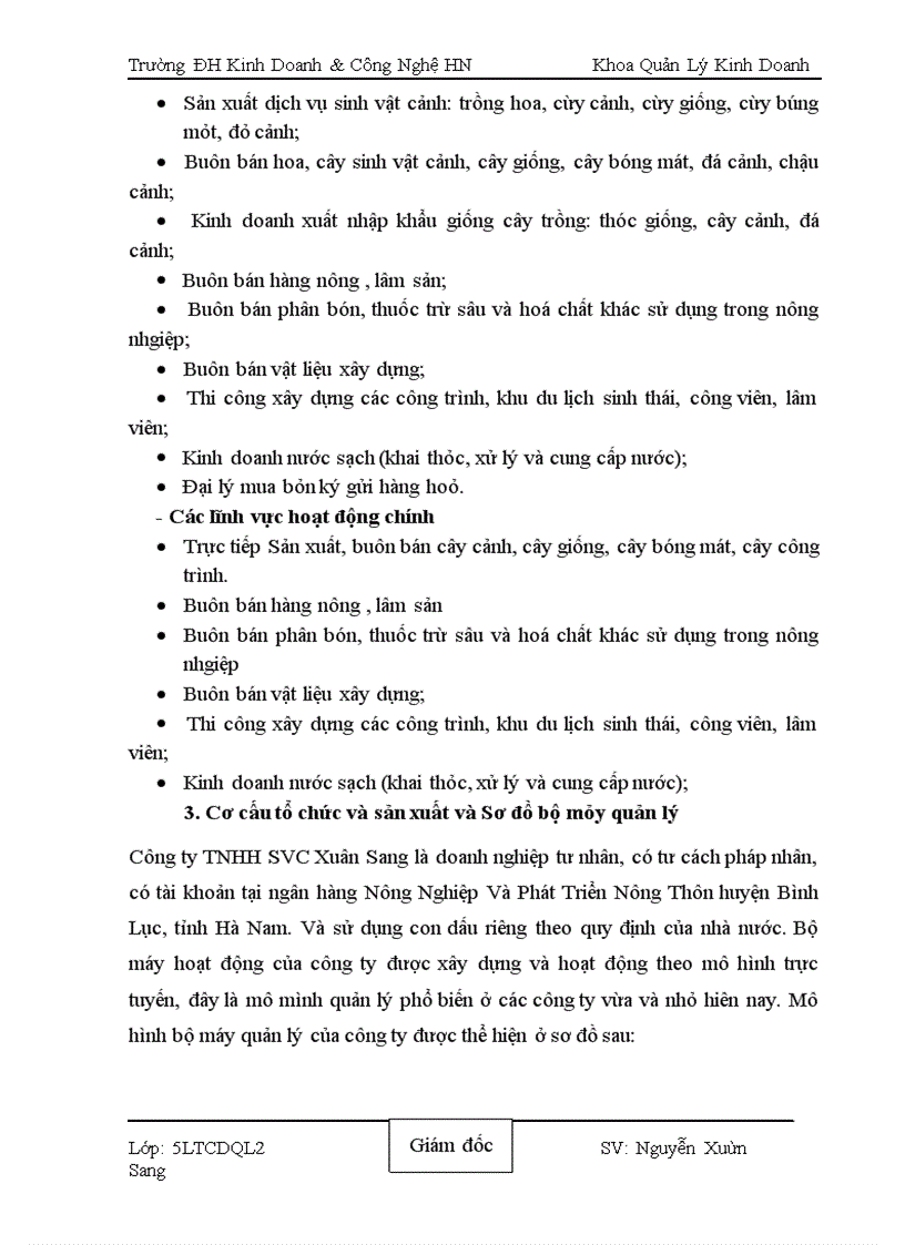 image for page Khai thác và sử dụng lao động nông nhàn tại công ty TNHH Sinh Vật Cảnh Xuân Sang