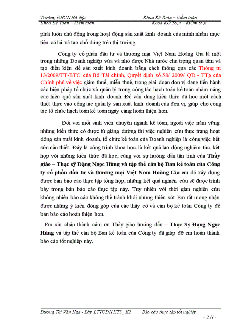 image for page Hạch toán nghiệp vụ kế toán tại Công ty cổ phần đầu tư và thương mại Việt Nam Hoàng Gia