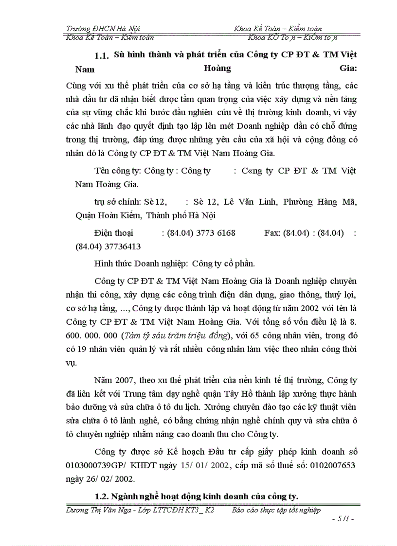 image for page Hạch toán nghiệp vụ kế toán tại Công ty cổ phần đầu tư và thương mại Việt Nam Hoàng Gia