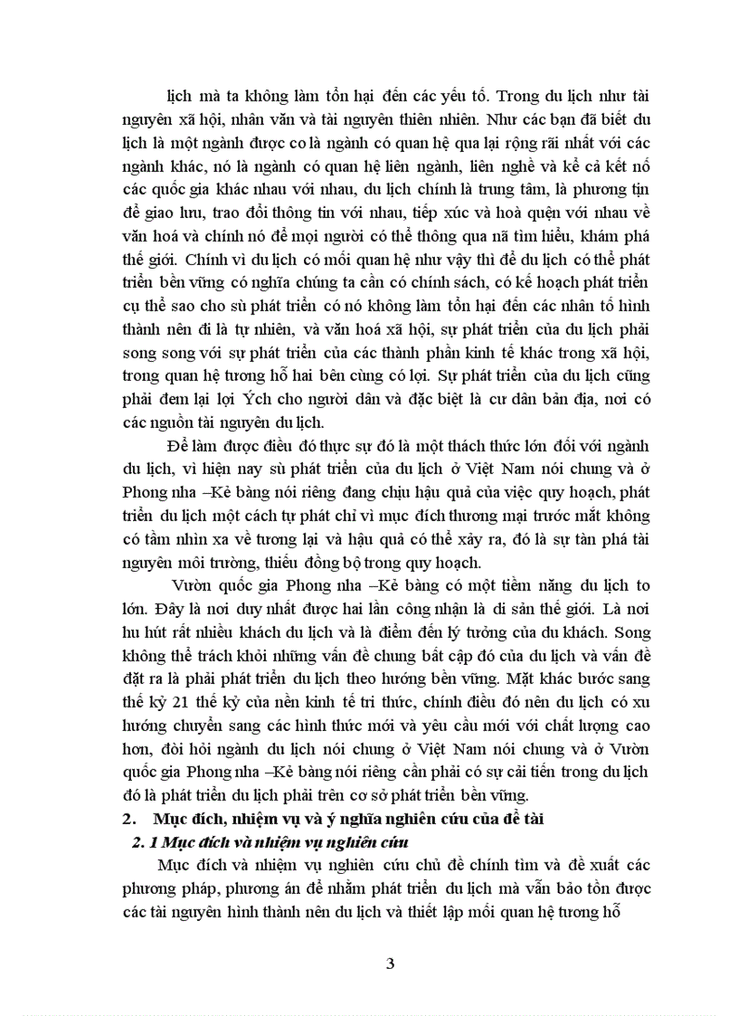 image for page Thực trạng và giải pháp nhằm phát triển du lịch bền vững ở Vườn quốc gia Phong nha-Kẻ bàng