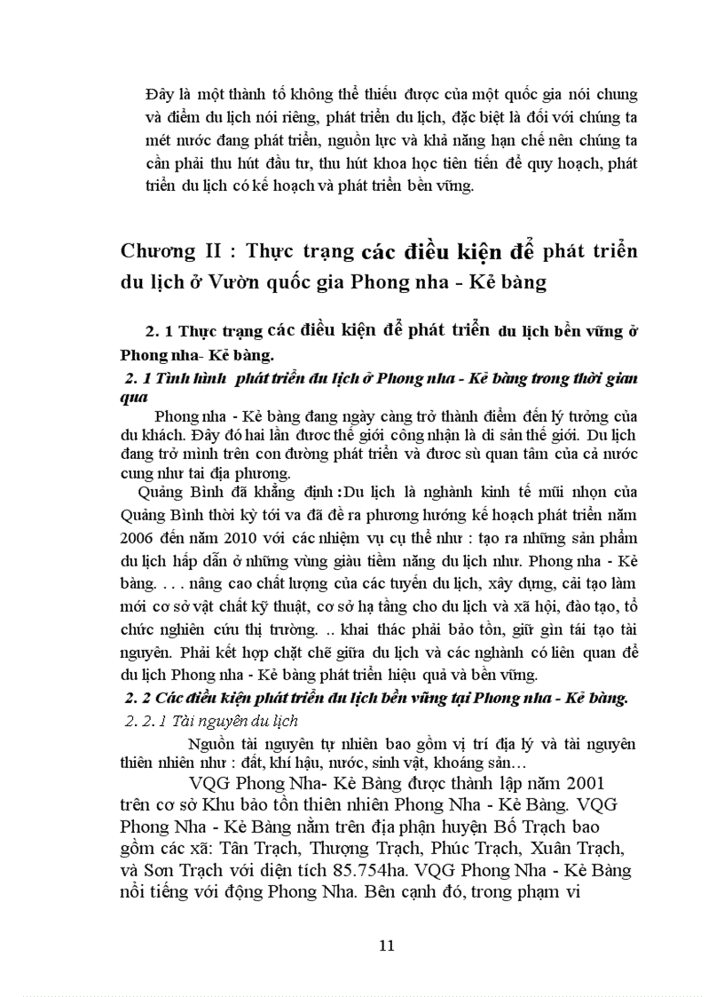 image for page Thực trạng và giải pháp nhằm phát triển du lịch bền vững ở Vườn quốc gia Phong nha-Kẻ bàng