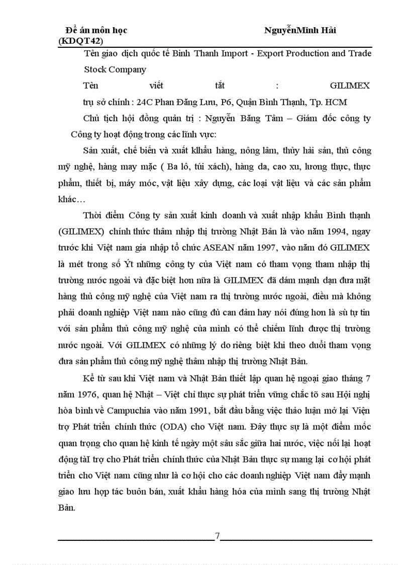 image for page Công ty GILIMEX