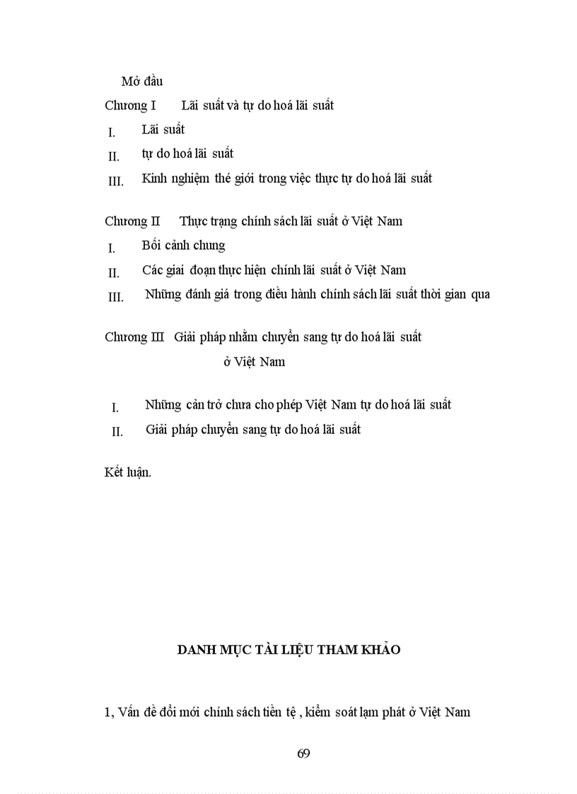 image for page Lãi suất và tự do hoá lãi suất ở Việt Nam