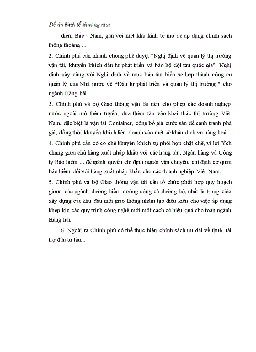 image for page Đề án kinh tế thương mại: Container hoá trong vận tải biển ở Việt Nam
